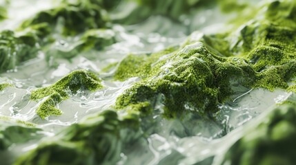 The background is made of live green moss. Eco-friendly wall decoration with plants. High quality photo