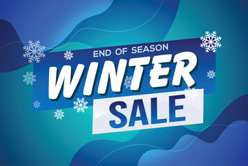 winter sale word text concept icon logo sign symbol vector note mega shopping style for use landing page, template, social media, web, mobile app, poster, banner, flyer, background, gift card, coupon
