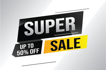 super sale poster banner graphic design icon logo sign symbol social media website coupon

