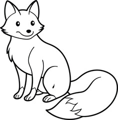 Celebrate simplicity and joy with this Happy Fox line art, perfect for cheerful designs