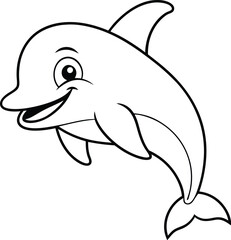 Bring dolphins to life with these fun coloring pages! Easy black and white illustrations for children