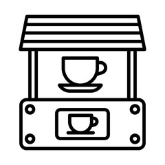 Coffee Stand line icon