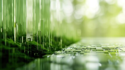 The background is made of live green moss. Eco-friendly wall decoration with plants. High quality photo