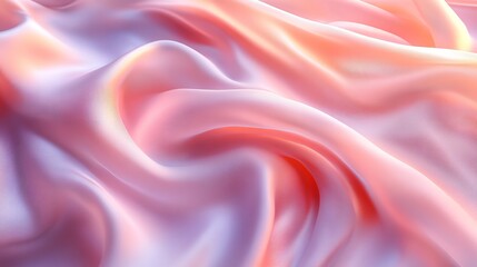 A pink fabric with a wave pattern