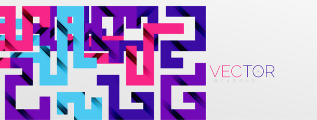 Color bend lines with shadow texture effect. Vector Illustration For Wallpaper, Banner, Background, Card, Book Illustration, landing page