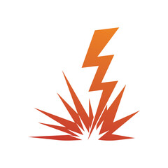 Power lightning logo vector