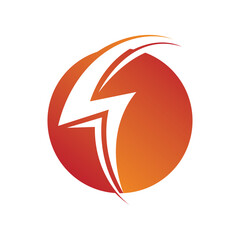 Power lightning logo vector