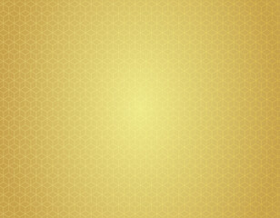 金色のグラデーションの立方体背景　幾何学模様
