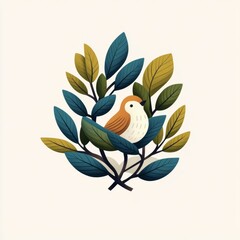 Fototapeta premium cozy nest logo 