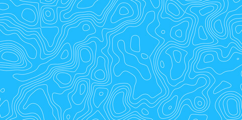 Sky blue topography map contour texture vector form abstract wallpaper 