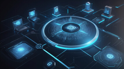 Cybersecurity, essential technology, Businesses utilizing advanced cybersecurity technology on a global network