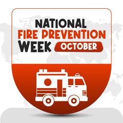 National Fire Prevention Week Fire Safety Awareness Design