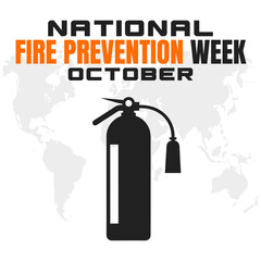 National Fire Prevention Week Fire Safety Awareness Design