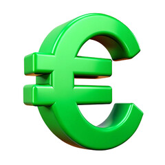 Obraz premium euro bills Symbol 3d cartoon style illustration