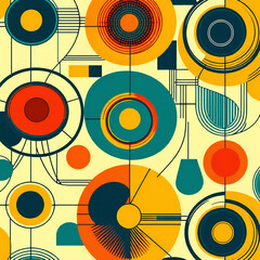 Obraz premium seamless pattern with circles