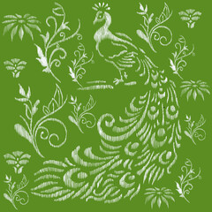 Ethnic abstract ikat art. Aztec ornament print. geometric ethnic pattern seamless color oriental. Design for background ,curtain, carpet, wallpaper, clothing, wrapping, Batik.