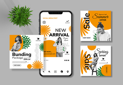 Fashion Social Media Post Set