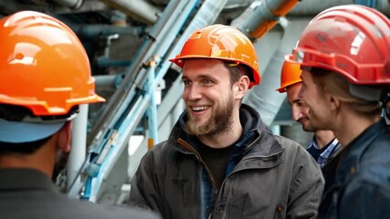 An electrician works on an industrial wiring diagram and adjusts complex machinery in an industrial factory setting.