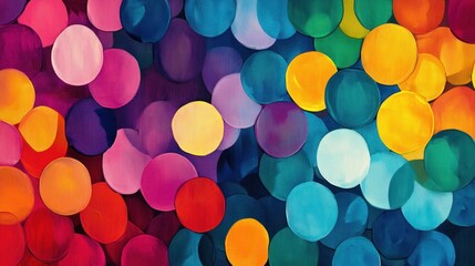 Abstract Colorful Circles