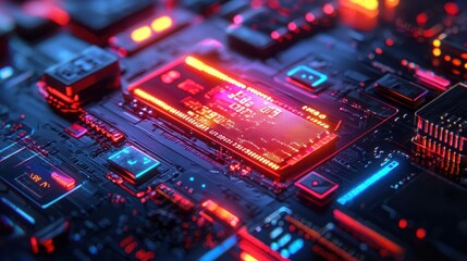 Secure Online Banking and Digital Transactions 3D Illustration with Copy Space by Style By 