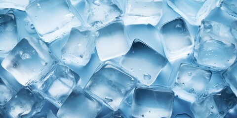 Fototapeta premium Ice Cubes Background