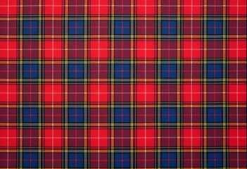 Obraz premium High-Quality Plaid Tartan Texture for Tablecloth: Perfect for Digital Printing