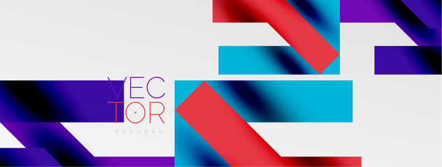 Colorful squares, lines minimal abstract background. Vector Illustration For Wallpaper, Banner, Background, Card, Book Illustration, landing page