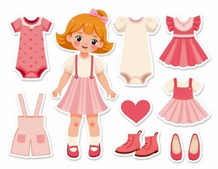 Educational Paper Doll: Learning Colors and Fashion with Cute Girls 