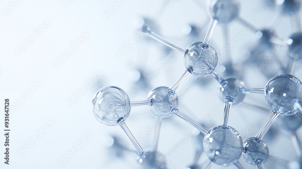 Wall mural an abstract 3d rendering of a molecular structure.
