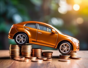 car and coins