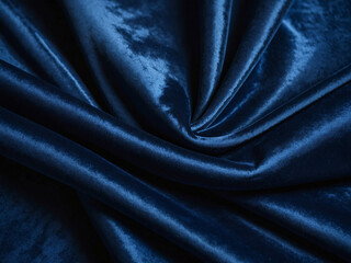 An illustration of a soft velvet texture in deep royal blue, showing the smooth, rich surface with subtle highlights and shadows for a luxurious feel.