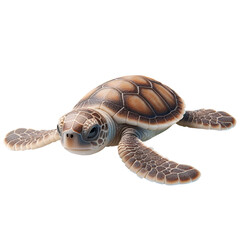 Naklejka premium cute baby sea turtle