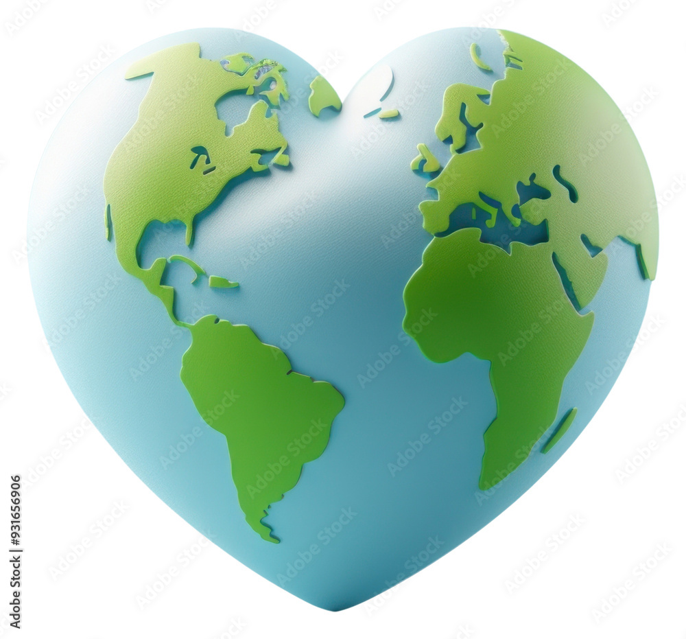 Canvas Prints PNG Symbol shape heart earth.