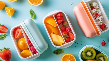 Cute and healty lunch box for good students