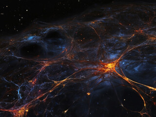 Mysteries beauty of galaxy wave.