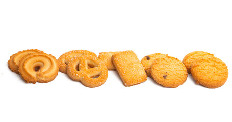 butter cookies isolated