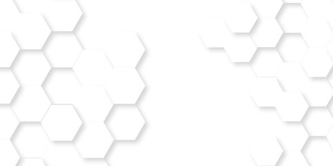 Abstract White Hexagonal Background. Luxury White Pattern. Vector Illustration. 3D Futuristic abstract honeycomb mosaic white background. geometric mesh cell texture. modern futuristic wallpaper.