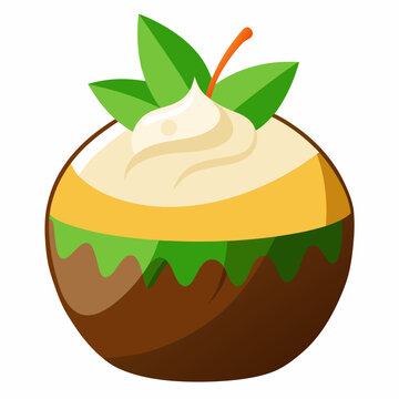 recommend clip art: Dulce de Coco line art vector illustration