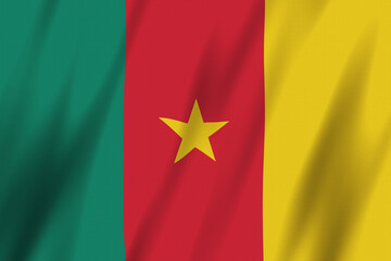 Cameroon flag background