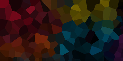 Obraz premium Abstract Seamless Multicolor Quartz Crystal Pixel Diagram Background. Black vector low poly cover. Dark Multicolor blue Broken Stained-Glass Background with dark lines. Geometric Retro tiles pattern. 