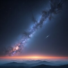 Fototapeta premium Milky way galaxy from Himalaya