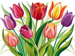 Obraz premium bouquet of tulips