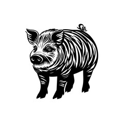 Fototapeta premium black and white animal vector types of animals about animals