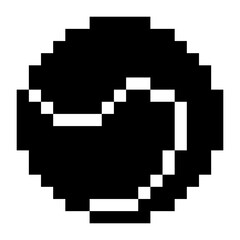 baseball icon logo pixel art design. sport sticker cartoon pixel. retro style.