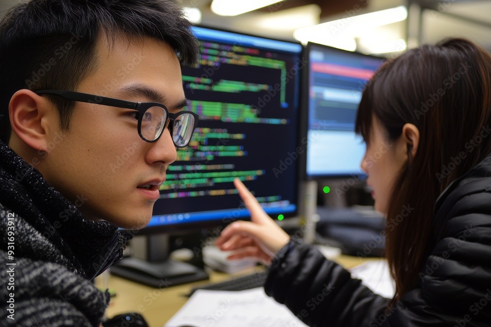 Aufkleber Co-developing applications with software engineers as part of a software team.