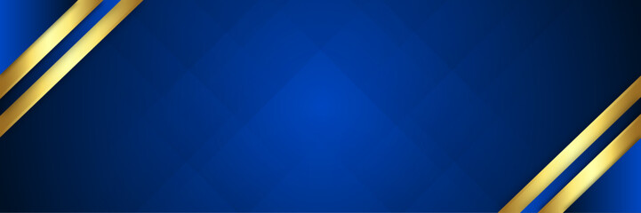 Modern abstract gradient dark navy blue banner background