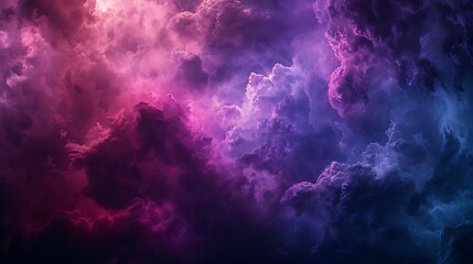 Black dark deep purple violet blue pink magenta fuchsia sky Storm rain cloud Fog smoke mist steam...