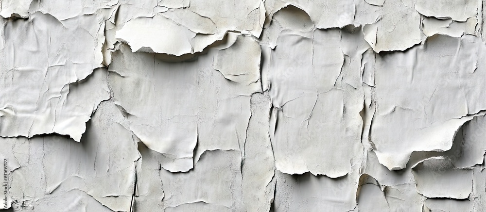 Poster wrinkled creased posters with a grunge paper texture blank aged ripped and torn street billboard pos