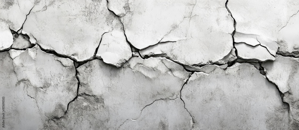Aufkleber gray cracked concrete background. with copy space image. Place for adding text or design