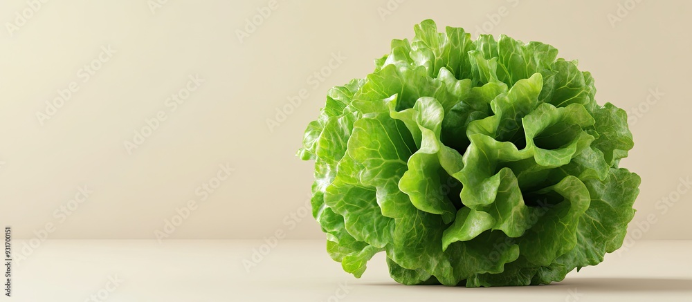 Poster Lettuce. with copy space image. Place for adding text or design